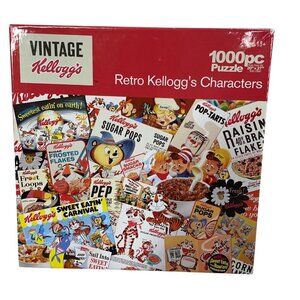 Vintage Kelloggs Retro Characters 1000pc Jigsaw Puzzle 20"x27" Ages 13+